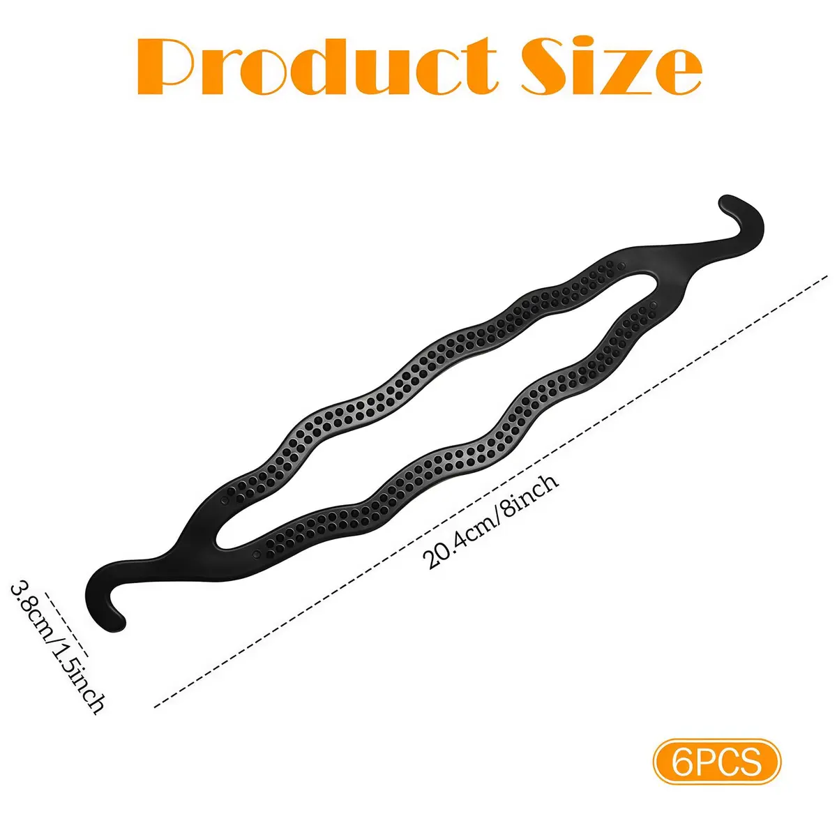 Elandy Plastic Bun Maker Curler 6 Pack | Perfect for Medium & Long Hair - view 2
