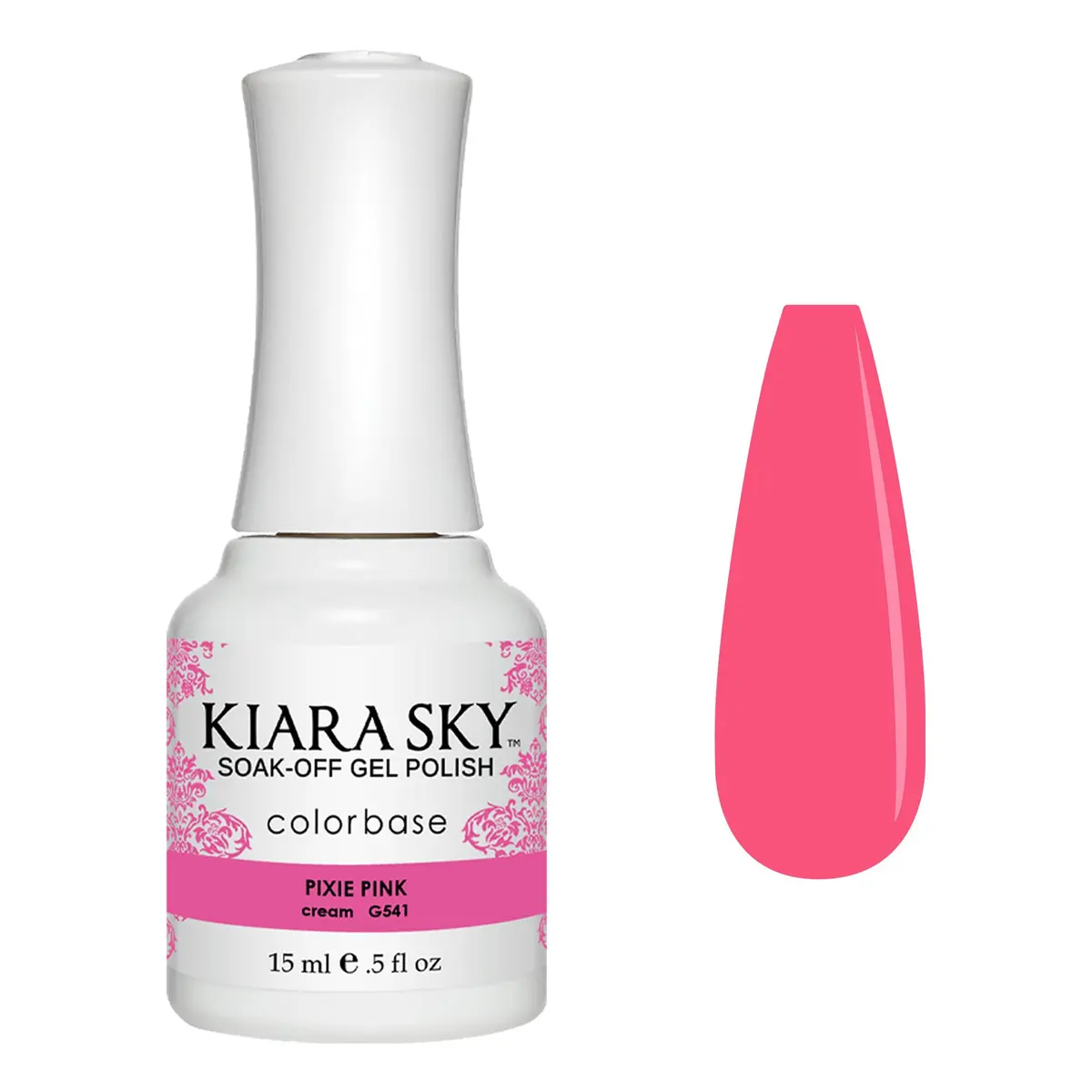 Kiara Sky Soak Off Gel Nail Polish Pixie Pink 0.5 fl oz | Long-Lasting, High-Gloss Shine, UV/LED Cure - main product image