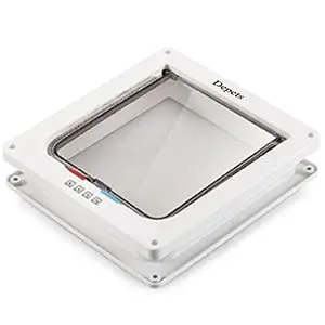 Depets Large Cat Door 23.5 cm (9.25") x 25.2 cm (9.92") | 4-Way Locking Weatherproof Pet Flap for Cats up to 8 kg - view 5