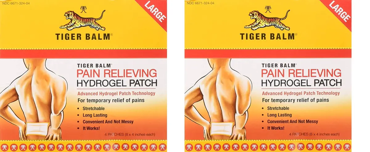 Tiger Balm Pain Relieving Patch Large | Fast, Long-Lasting Relief, Unnoticed Under Clothing - main product image
