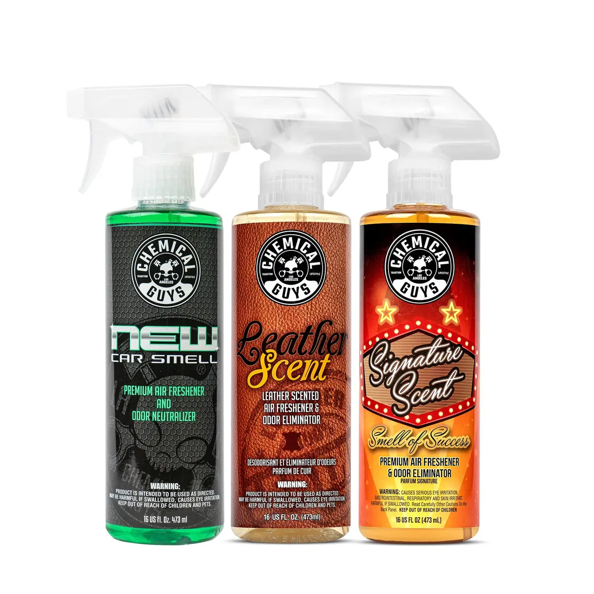 Chemical Guys Air Freshener Kit 3 x 444ml (3 x 16 fl oz) | Odor Eliminator for Cars - main product image