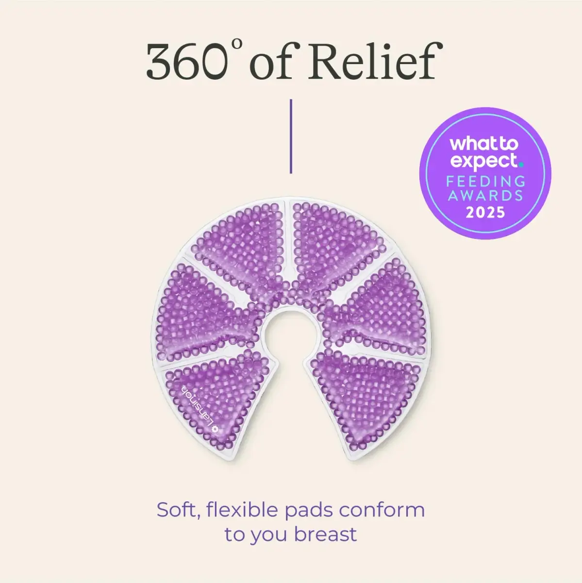 Lansinoh Breast Therapy Packs with Soft Covers, 2 Count (Pack of 1) | Hot & Cold Relief for Engorgement, Clogged Ducts, Mastitis - view 8