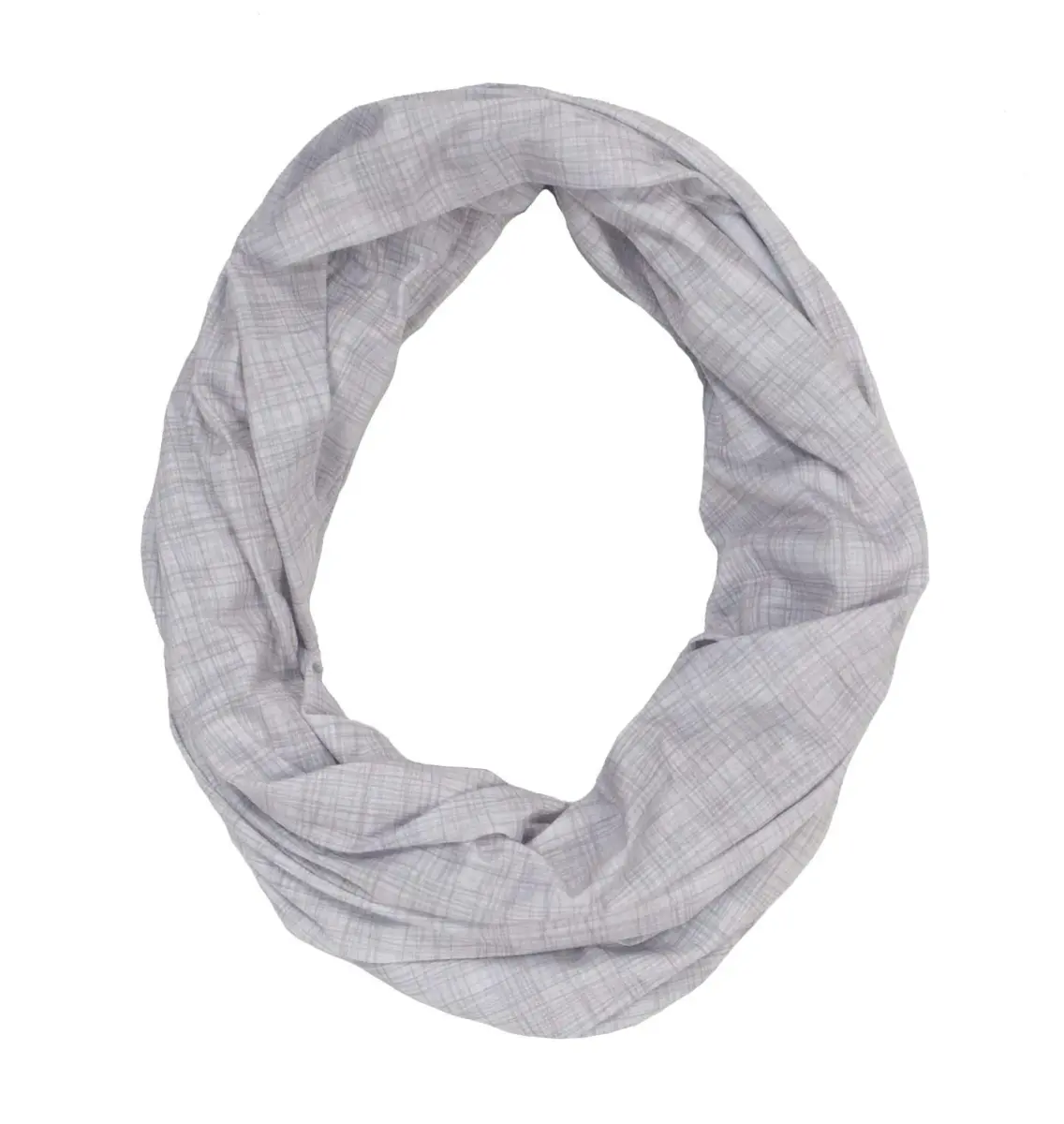 LK Baby Infinity Nursing Scarf Breastfeeding Cover Heathered Grey | Soft Jersey, Breathable, Multi-Use - view 5