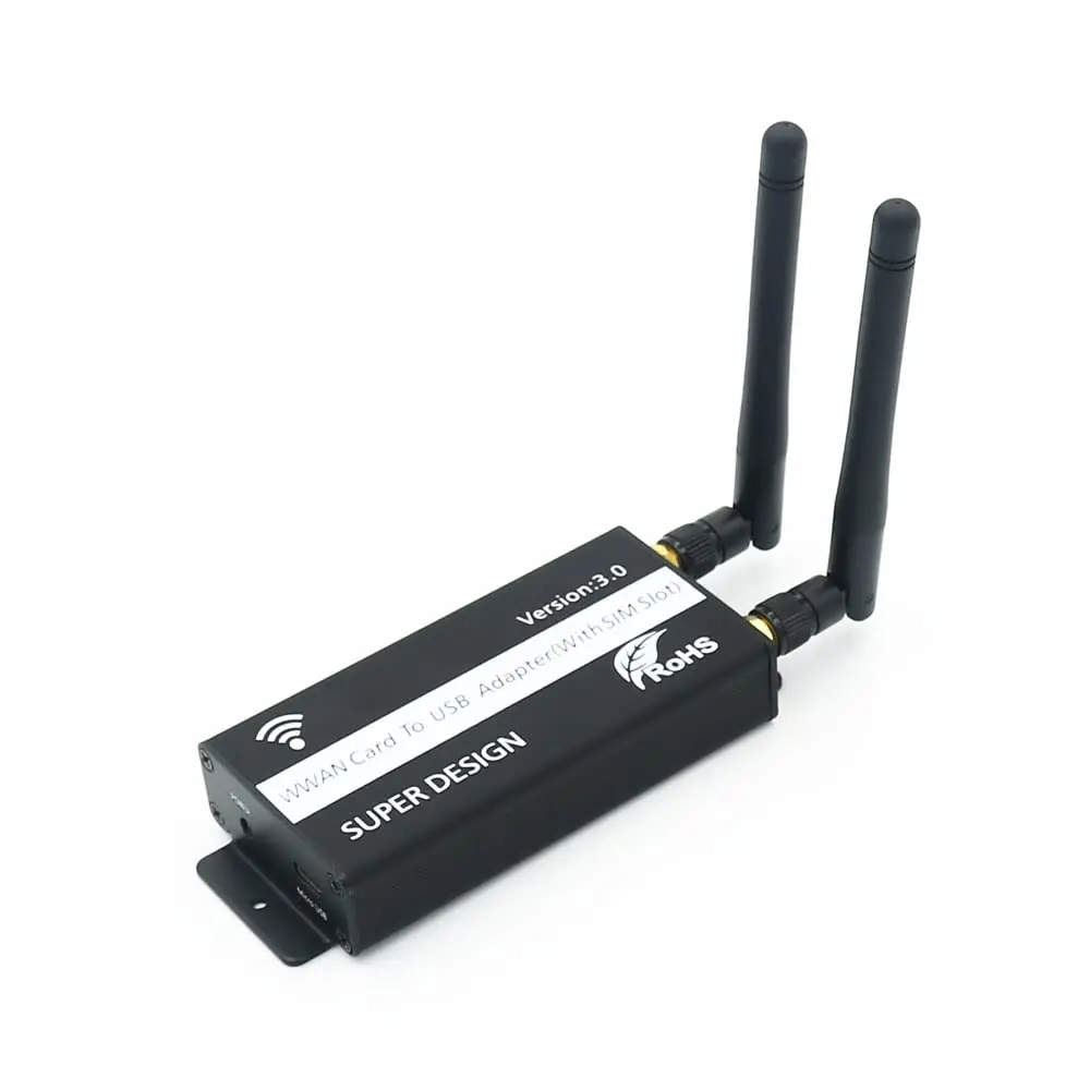 SUPERPLUS Mini PCI-E to USB Adapter with SIM Card Slot | Supports 3G/4G LTE, WWAN, GPS, No Driver Needed, Plug & Play - main product image