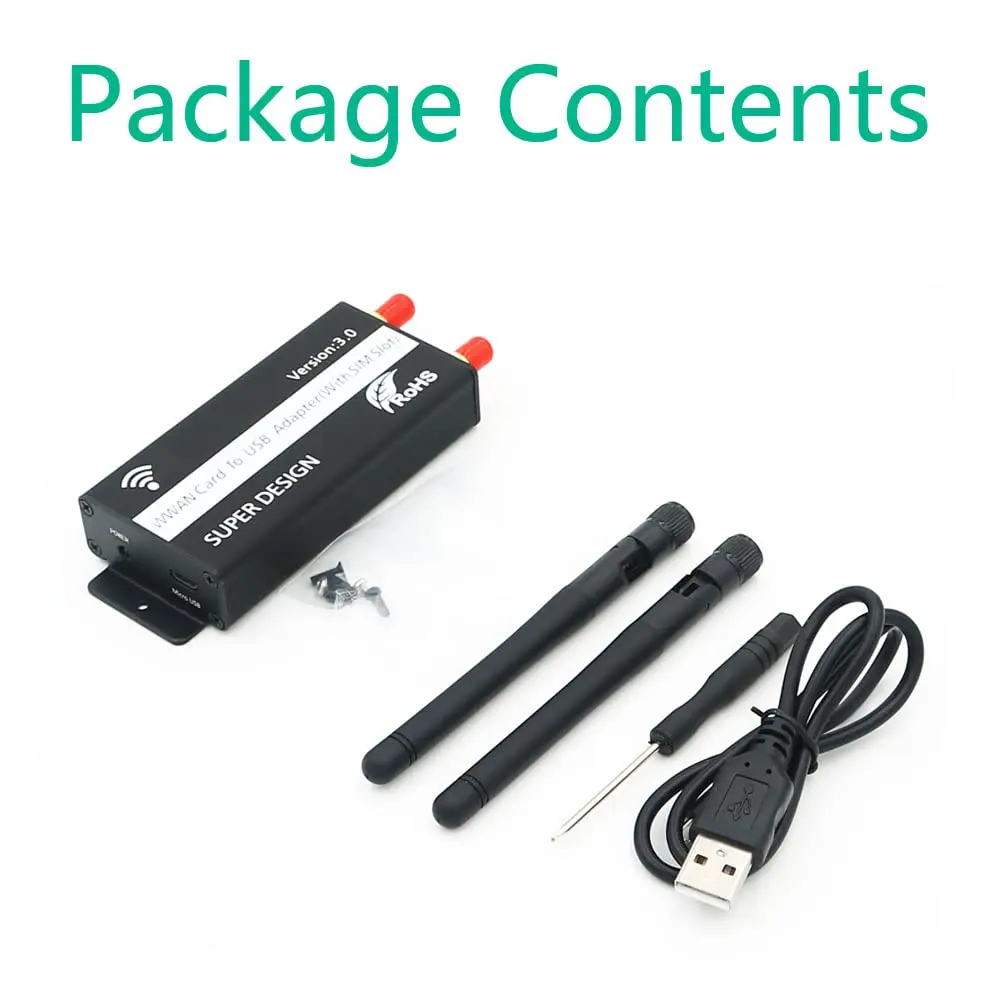 SUPERPLUS Mini PCI-E to USB Adapter with SIM Card Slot | Supports 3G/4G LTE, WWAN, GPS, No Driver Needed, Plug & Play - view 5