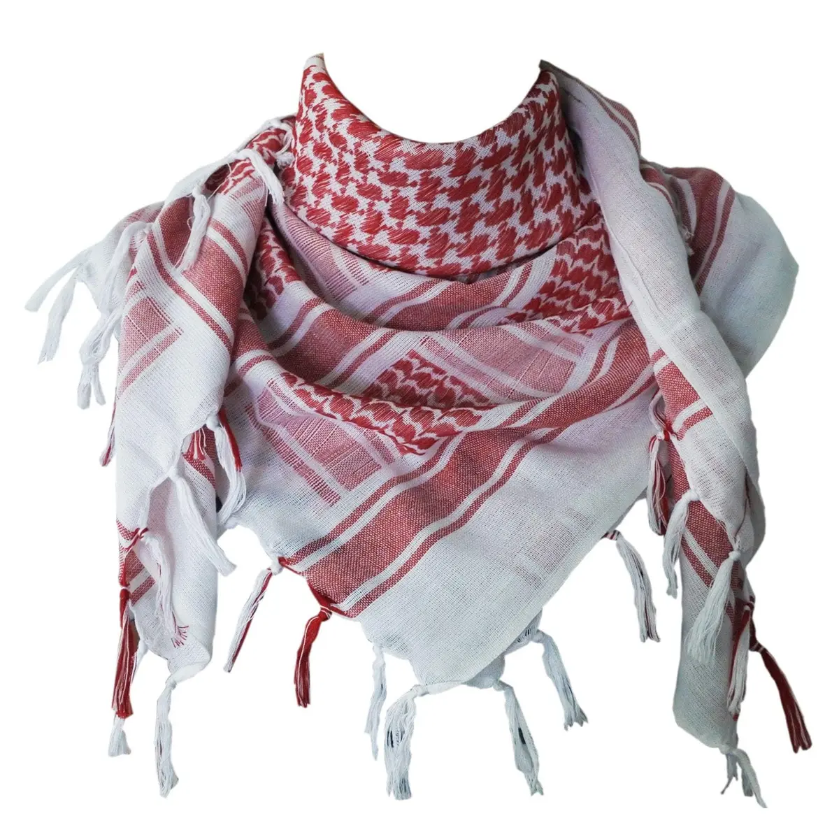 Explore Land Cotton Shemagh Keffiyeh Tactical Desert Scarf for Men Women | Breathable 100% Cotton, Sun & Dust Protection - main product image