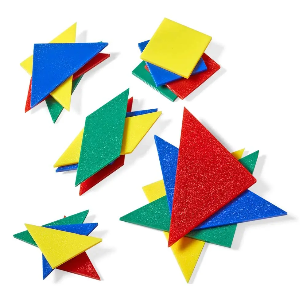hand2mind Small Plastic Tangrams Set of 4 | Geometry & Problem Solving for Kids - view 6