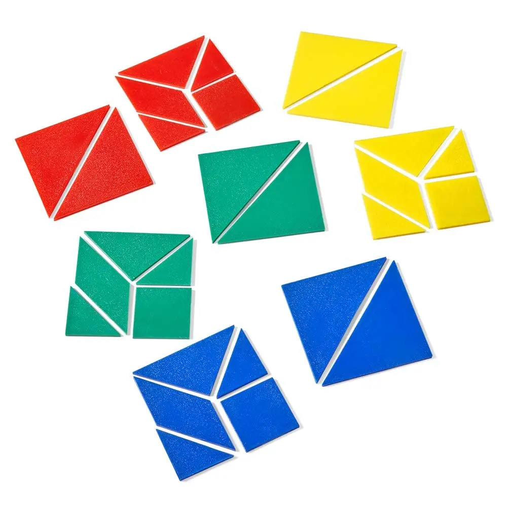 hand2mind Small Plastic Tangrams Set of 4 | Geometry & Problem Solving for Kids - view 2