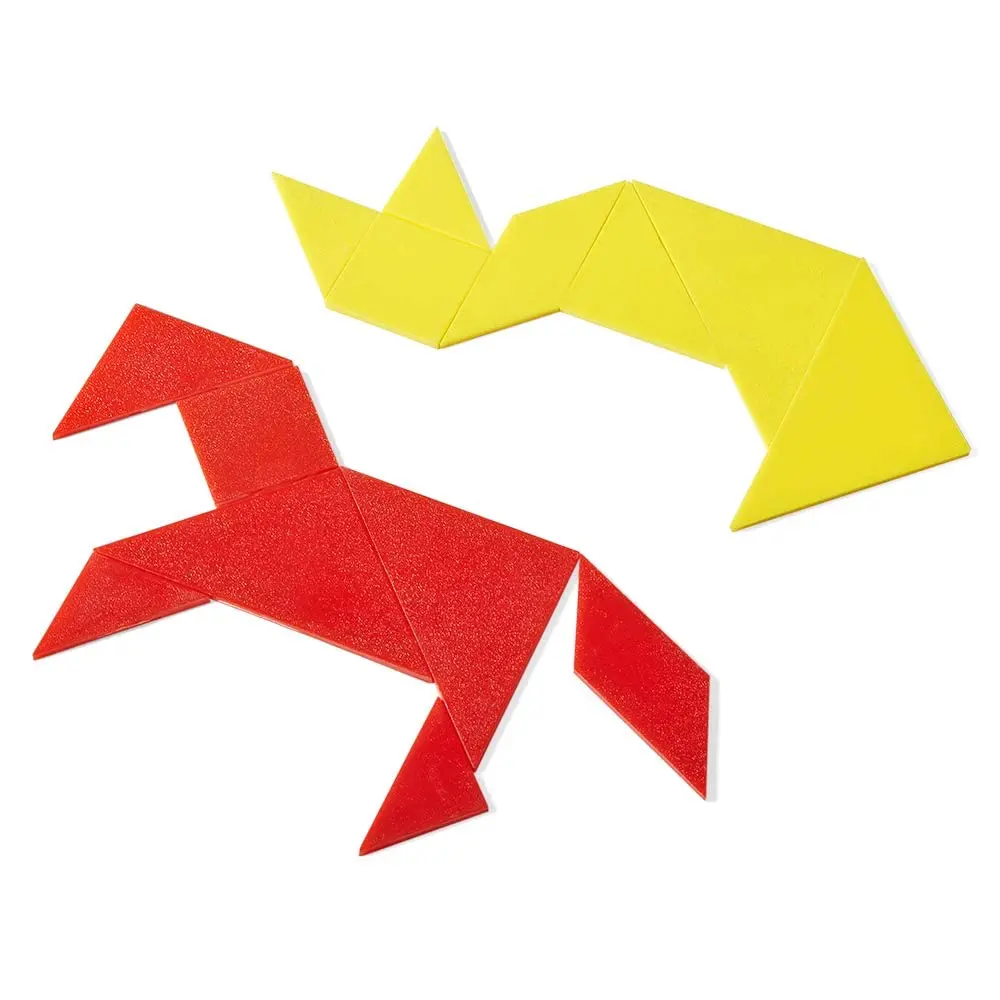 hand2mind Small Plastic Tangrams Set of 4 | Geometry & Problem Solving for Kids - view 3