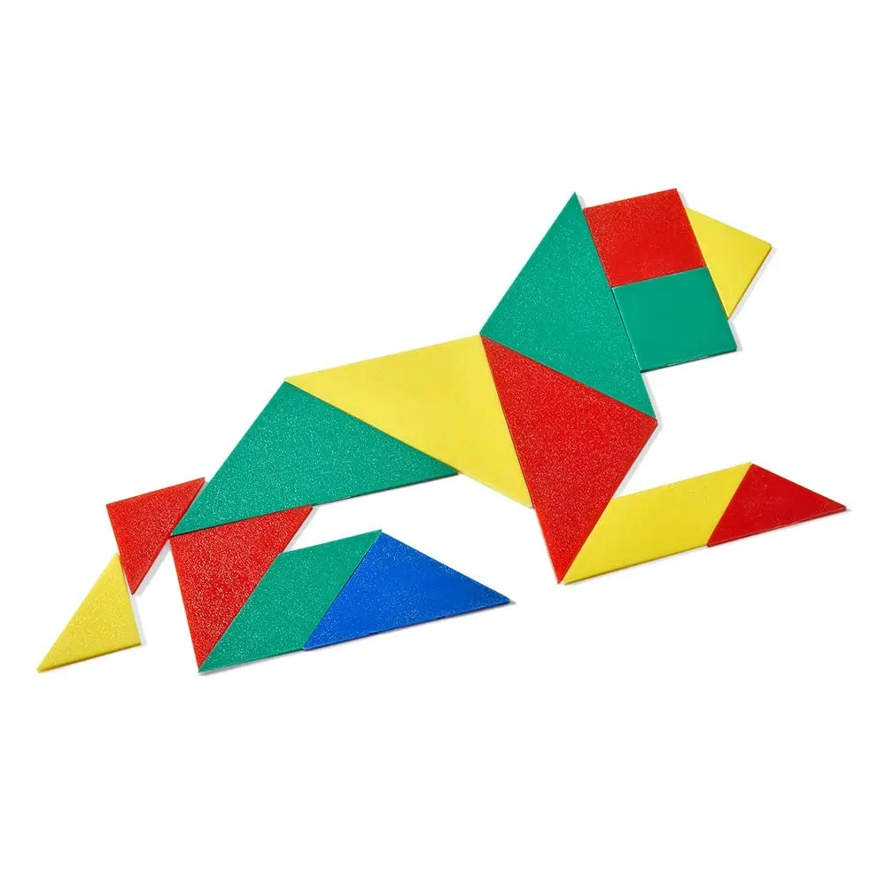 hand2mind Small Plastic Tangrams Set of 4 | Geometry & Problem Solving for Kids - view 4