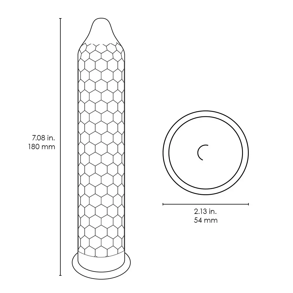 LELO HEX Original Ultra Thin Condoms 54mm (12 Count) | Increased Strength, Natural Latex - view 6