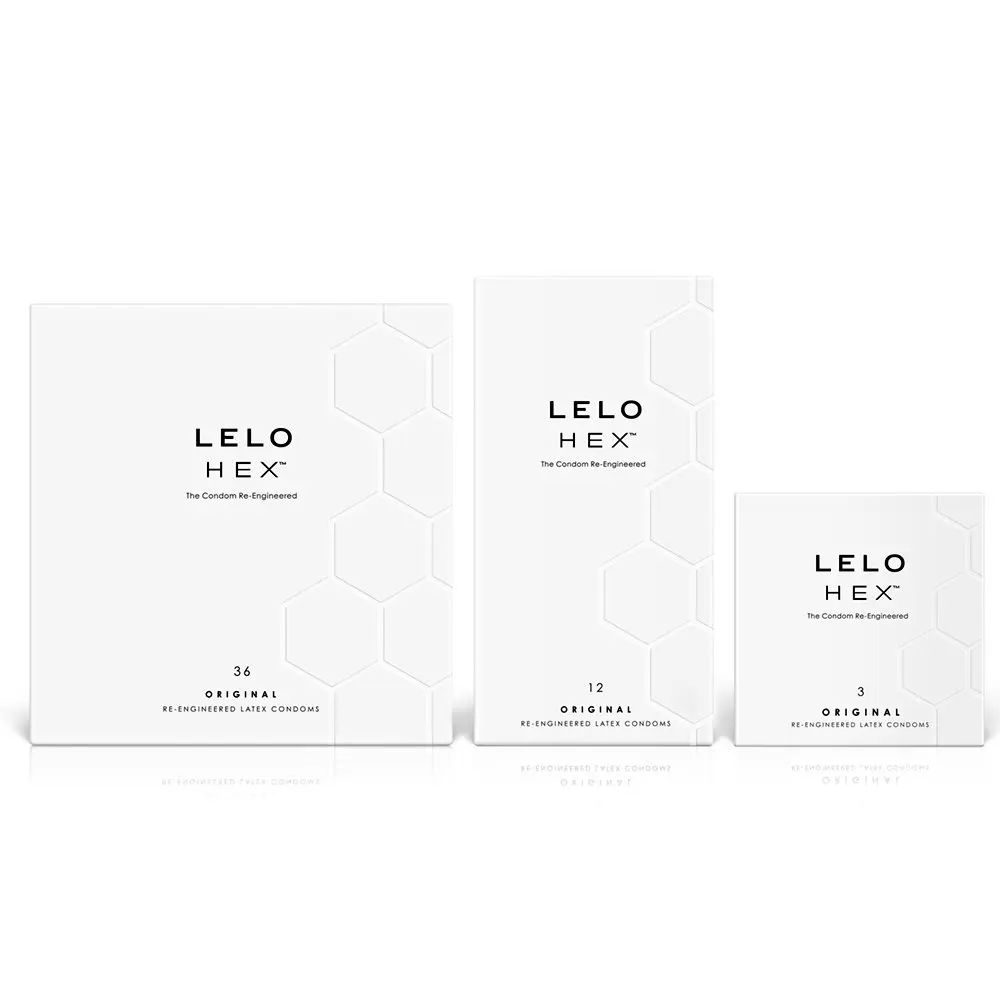 LELO HEX Original Ultra Thin Condoms 54mm (12 Count) | Increased Strength, Natural Latex - view 9