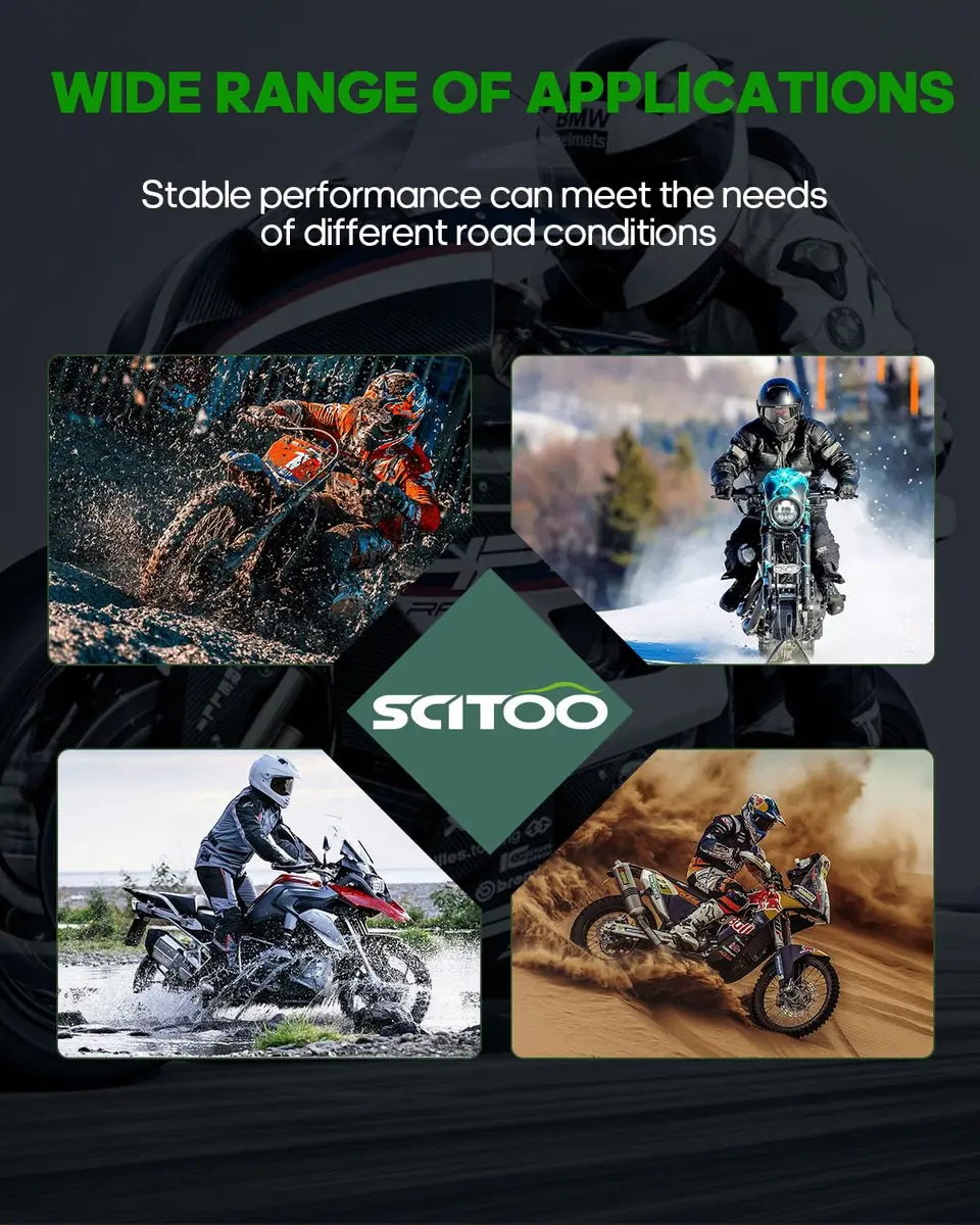 SCITOO Front and Rear Brake Pads for Honda CR125R 2002-2007 | OEM Quality, Carbon Fiber - view 6