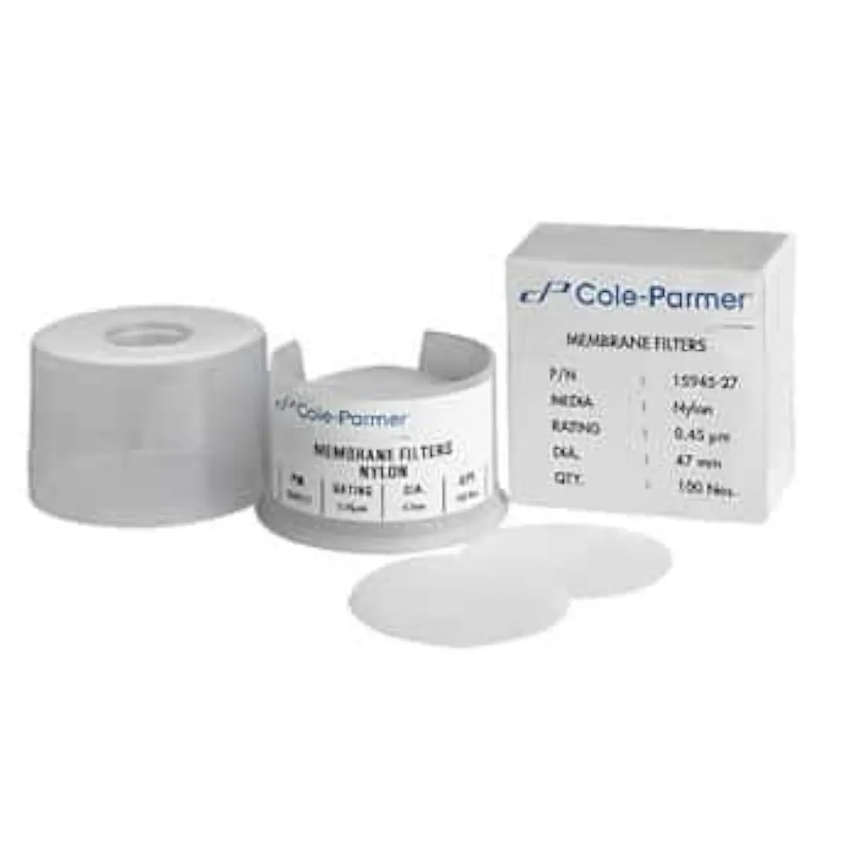 Cole-Parmer Nylon Membrane Filter 0.8µm Pore, 47mm Dia | Lab Filter for Scientific Use - main product image