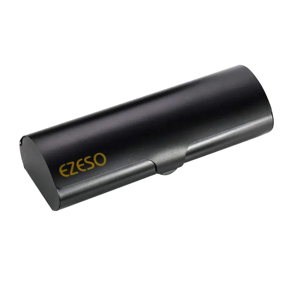 EZESO ESSENTIAL SKINCARE Hard Shell Eyeglass Case | Aluminum Alloy & Suede, Black-Small, 16cm (6.3in) - main product image