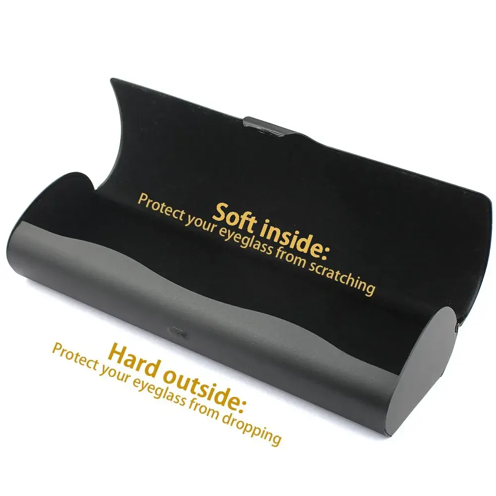 EZESO ESSENTIAL SKINCARE Hard Shell Eyeglass Case | Aluminum Alloy & Suede, Black-Small, 16cm (6.3in) - view 6