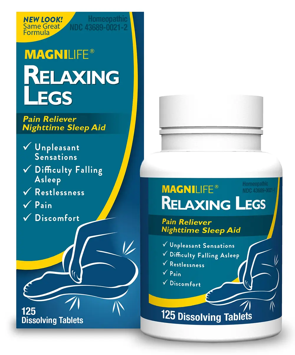 MagniLife Relaxing Legs Sublingual Tablets 125 Count | Nighttime Support for Restless Legs & Sleep - main product image