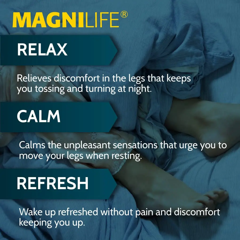 MagniLife Relaxing Legs Sublingual Tablets 125 Count | Nighttime Support for Restless Legs & Sleep - view 2