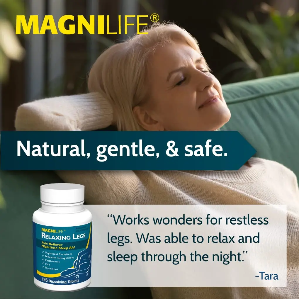MagniLife Relaxing Legs Sublingual Tablets 125 Count | Nighttime Support for Restless Legs & Sleep - view 4