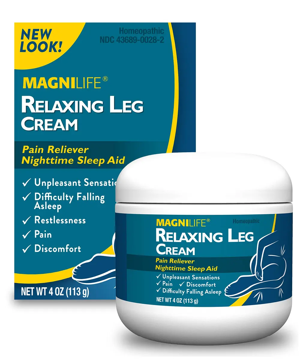 MagniLife Relaxing Leg Cream 4 Oz | Fast-Absorbing Lavender & Magnesium Bedtime Moisturizer - main product image