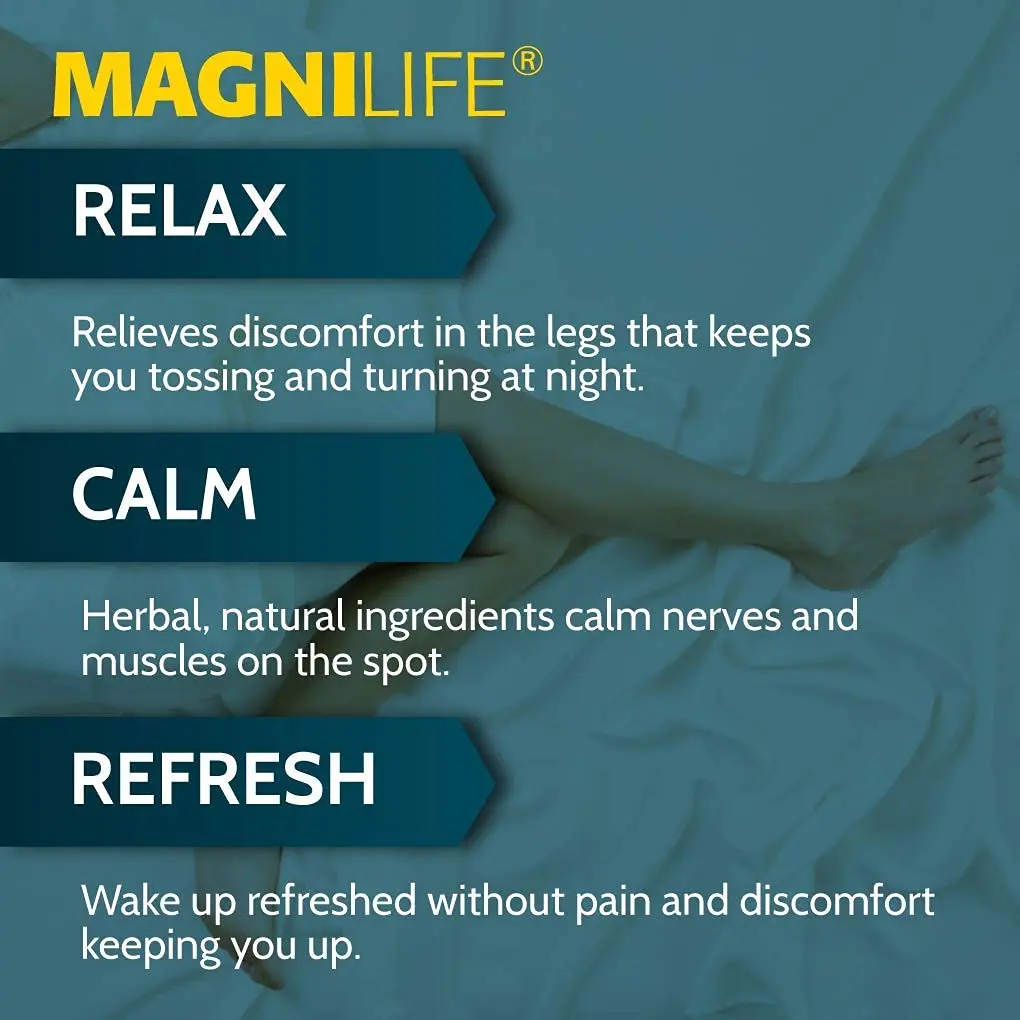 MagniLife Relaxing Leg Cream 4 Oz | Fast-Absorbing Lavender & Magnesium Bedtime Moisturizer - view 3