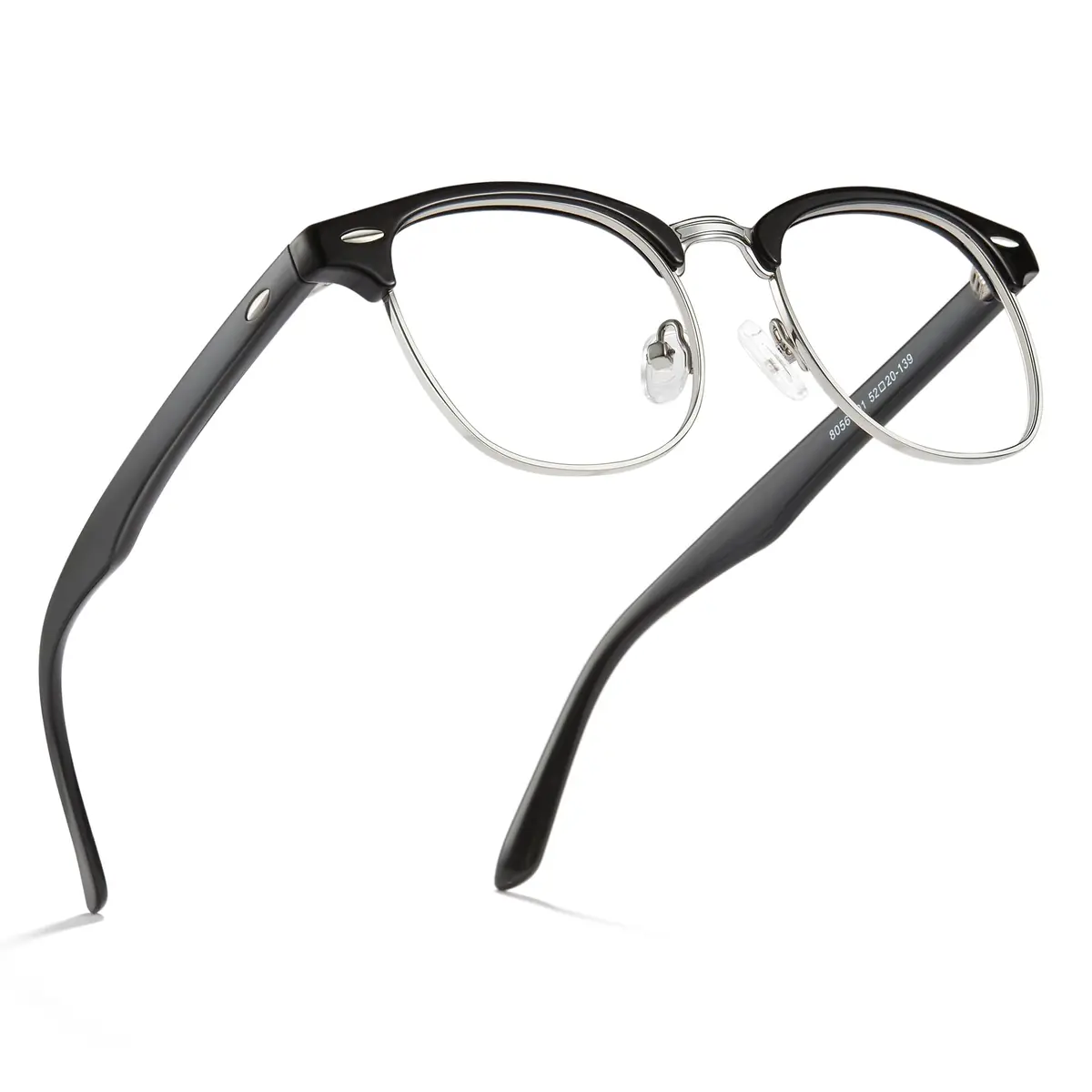 Cyxus Browline Blue Light Glasses for Men Women Reduce Eye Strain Black | Anti-Reflective & Durable - main product image