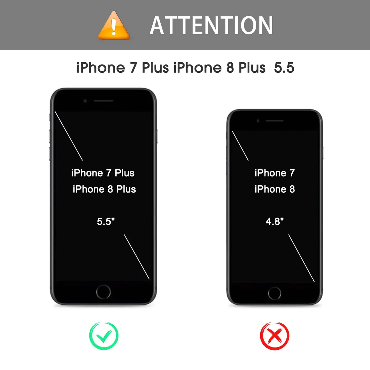 OMOTON SmoothArmor 9H Tempered Glass Screen Protector for iPhone 8 Plus / 7 Plus | HD Scratch Resistant 2 Pack - view 2