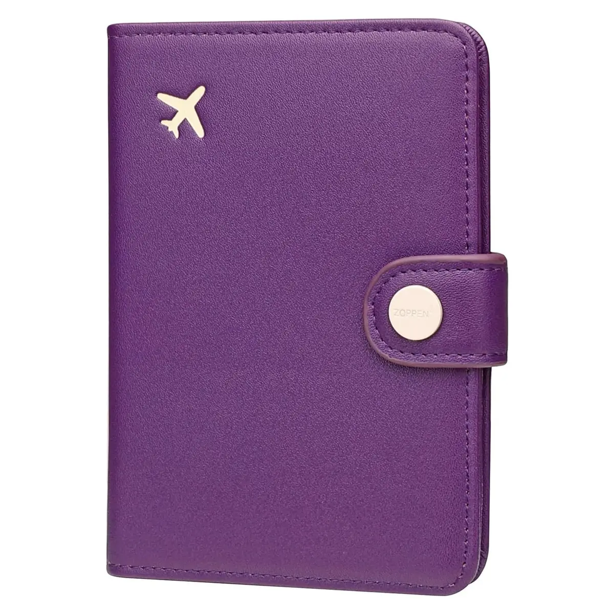 ZOPPEN RFID Blocking Passport Holder for Travel | Compact Leather Wallet for Women & Men - main product image