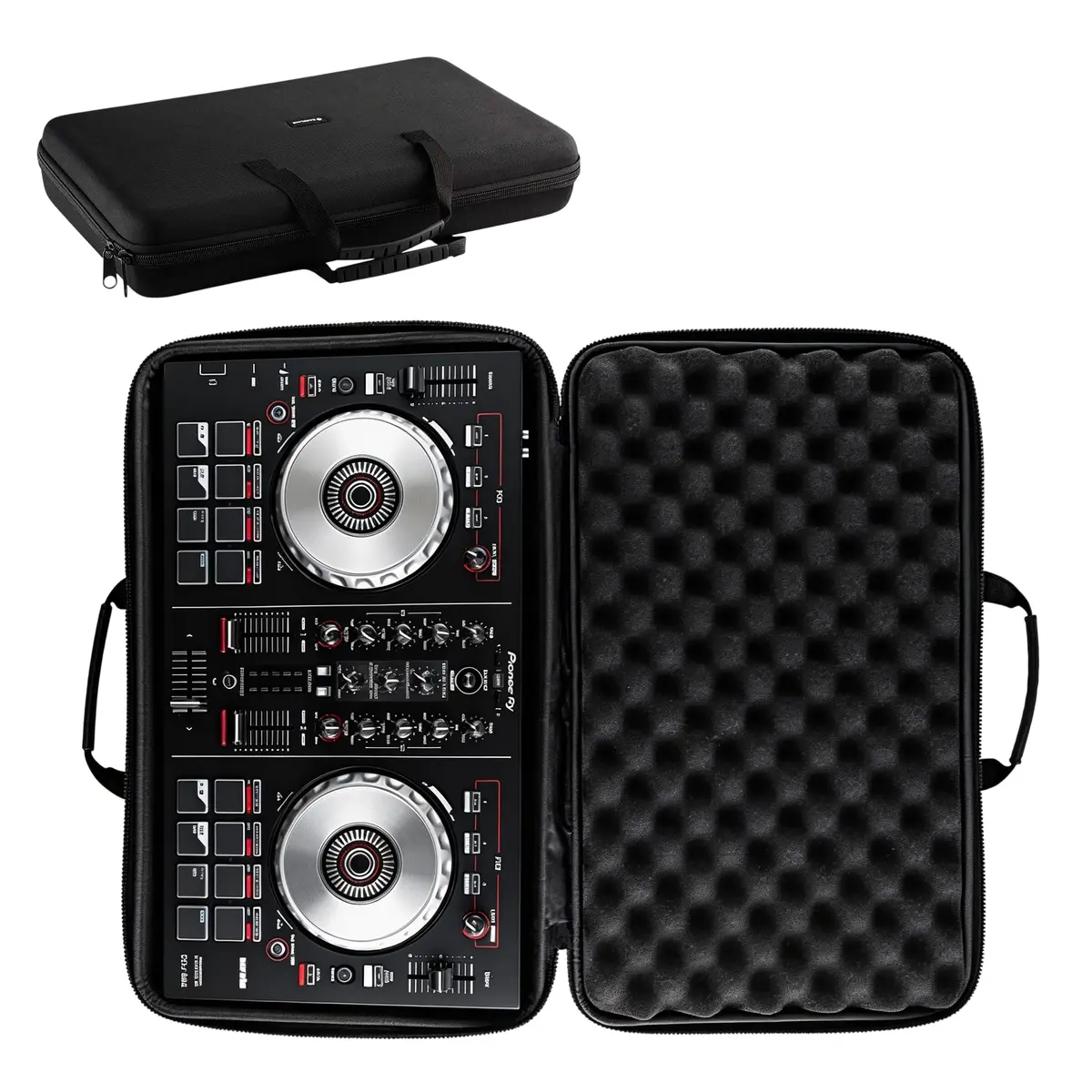 caseling Hard Case Fits Pioneer DJ DDJ-FLX4 2-Channel Controller | Rigid EVA Travel Organizer for DJ Gear - main product image