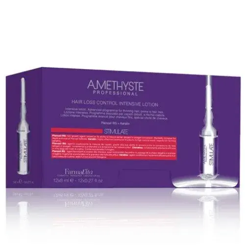 Farmavita Amethyste Stimulate Hair Loss Control Intensive Lotion 12 x 8 ml (96 ml Total) | Hair Regrowth Treatment for Thinning Hair - main product image