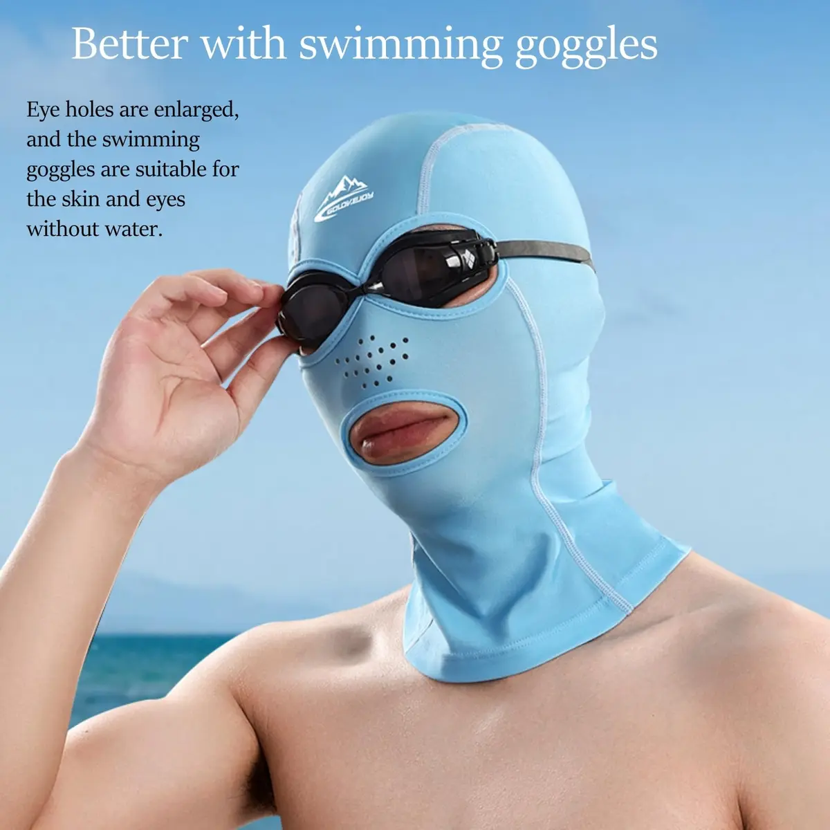 Xmipbs Full Face UV Protection Swimming Mask for Adults | Sunblock & Jellyfish Shield (70-120 chars) - view 4
