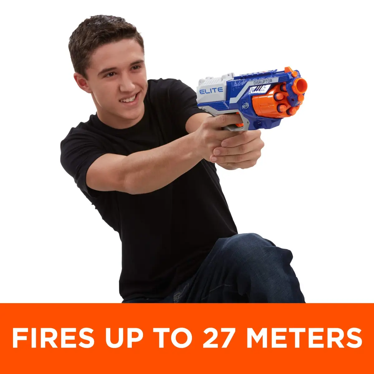 Nerf Disruptor Elite Blaster | 6-Dart Rotating Drum, Slam Fire, Fires Darts up to 27 meters - view 7
