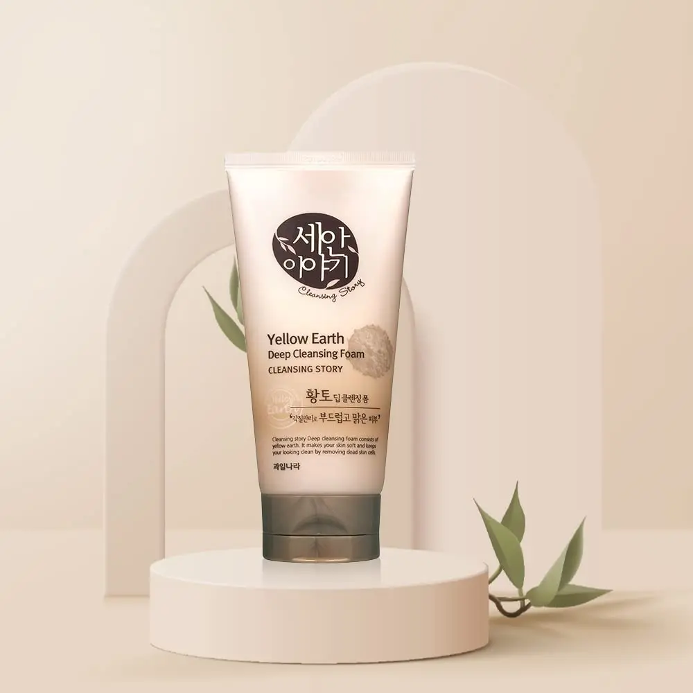 WELCOS Kwailnara Clay Deep Cleansing Foam - Yellow Clay | Gentle Deep Pore Cleanser for All Skin Types - view 3