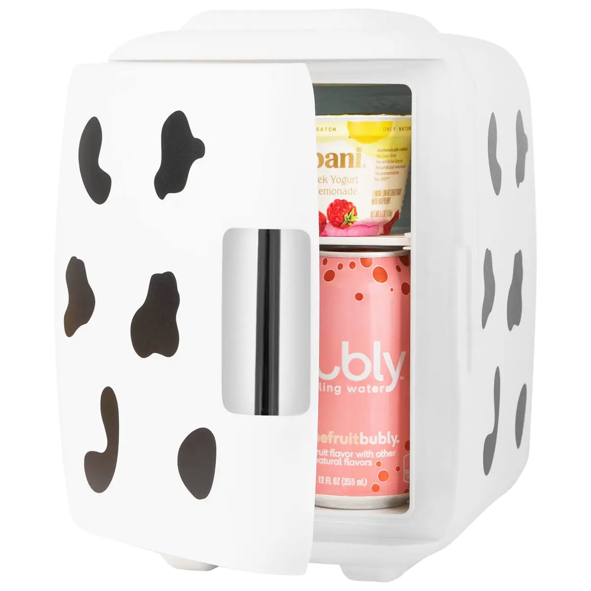 Cooluli Skincare Mini Fridge 4L Cow Print | Portable Cooler & Warmer for Beauty & Food - view 2