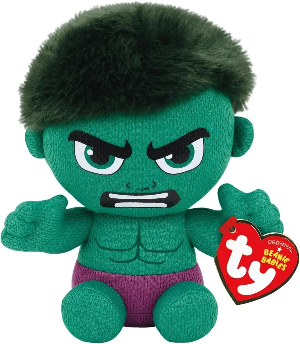 Ty Incredible Hulk Plush Toy Green/Purple Regular | ASTM-Tested & BPA-Free for Kids 3+ - view 2