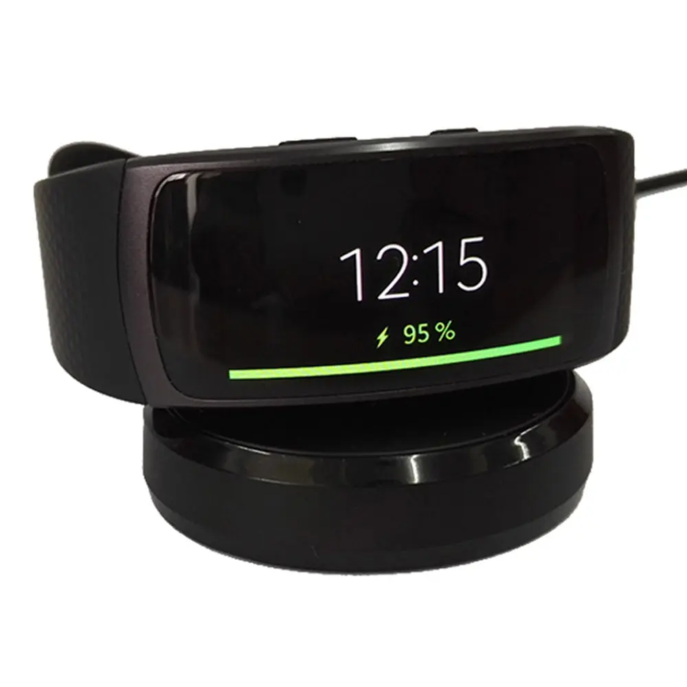 Kissmart Charger for Samsung Gear Fit 2 & Pro 1m (3.3ft) Black | USB Charging Cable for Smartwatch - main product image