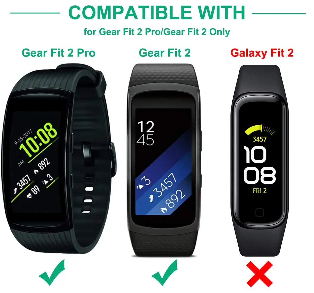 Kissmart Charger for Samsung Gear Fit 2 & Pro 1m (3.3ft) Black | USB Charging Cable for Smartwatch - view 2