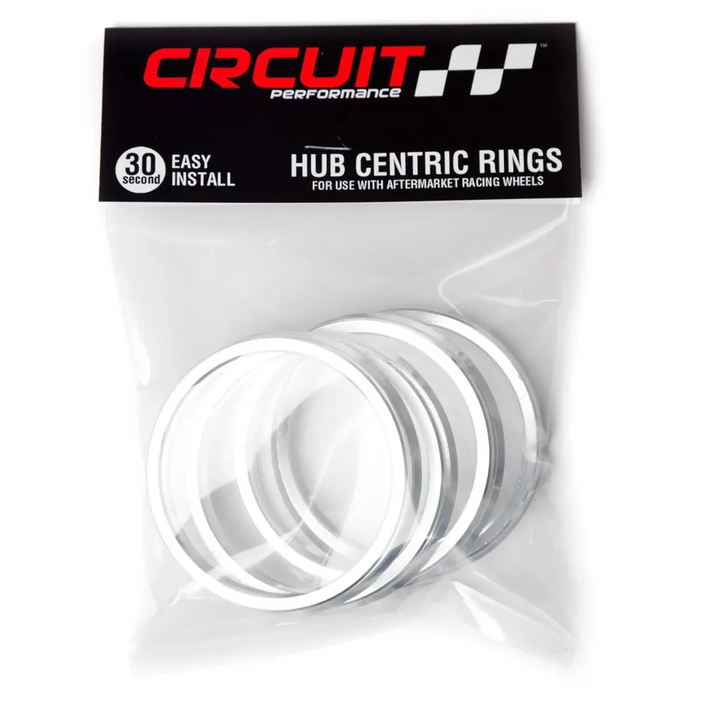 Circuit Performance Hub Centric Rings 73.1mm OD to 56.1mm ID Silver Aluminum | Vibration-Free Fit (70-120 chars) - view 2