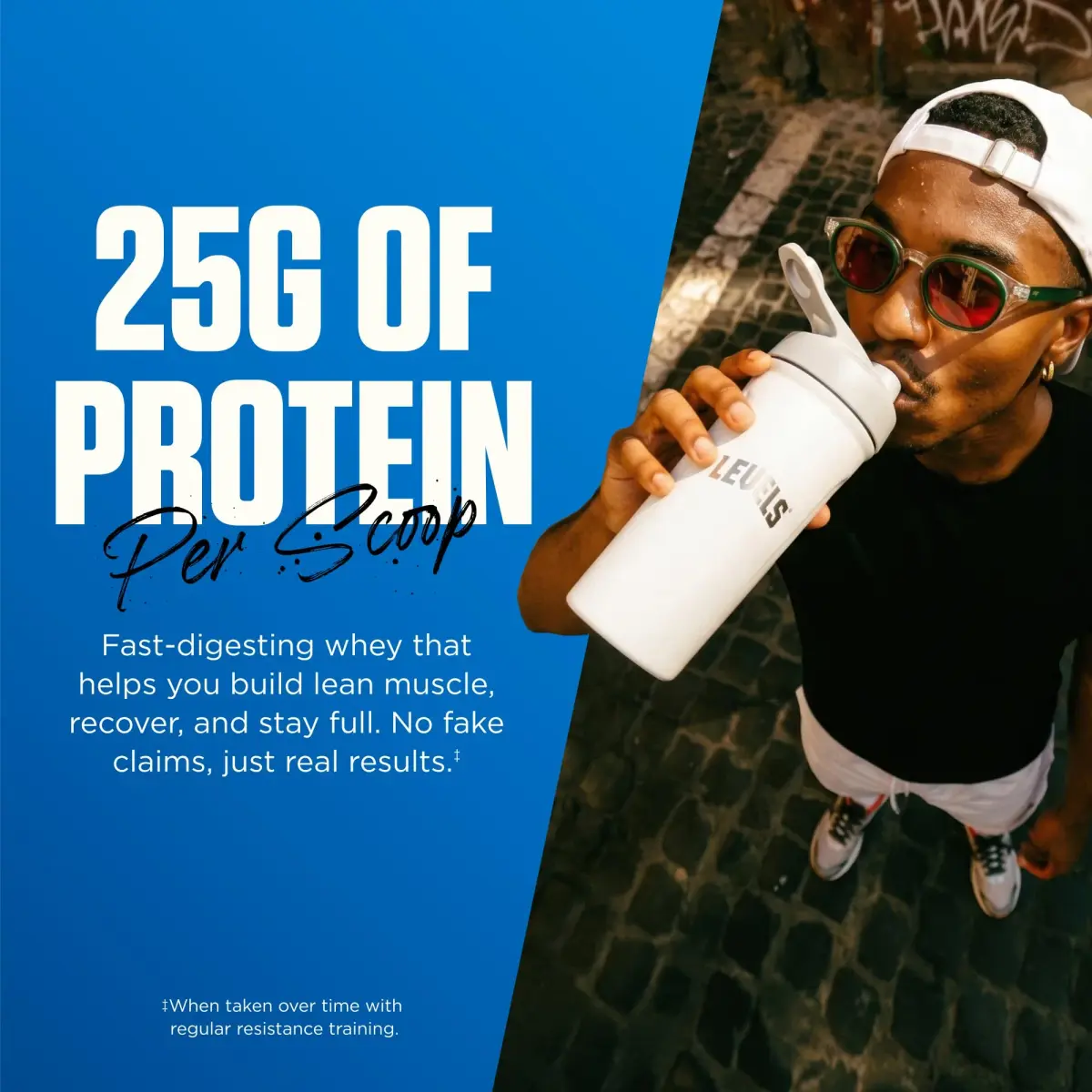 Levels Nutrition Whey Protein Powder, Unflavored, 5 lb (2.27 kg) | 25g Protein Per Serving, Grass-Fed Dairy - view 5