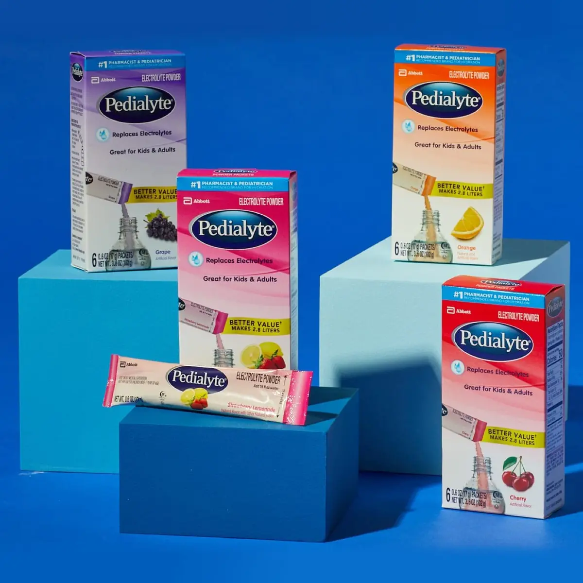 Pedialyte Electrolyte Powder Packets, 18ct | Fast Rehydration for Kids & Adults - view 8