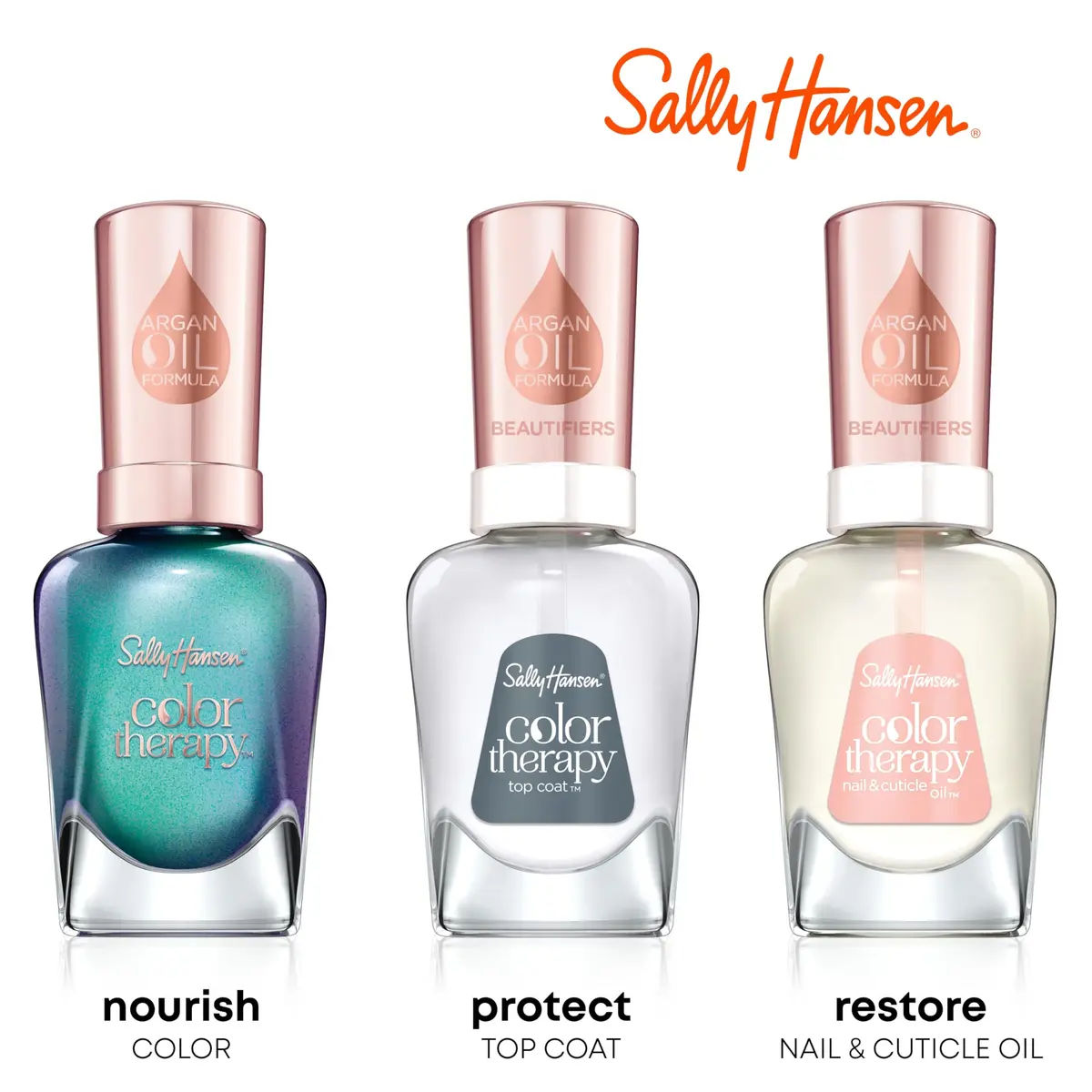 Sally Hansen Color Therapy Nail Polish 0.5 Fl Oz | Biotin & Argan Oil, Long Lasting, Healthy Nails - view 7