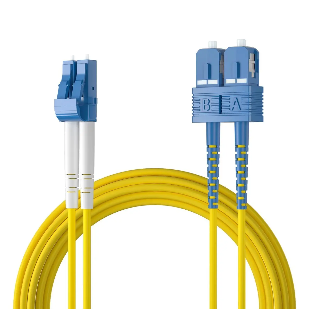 10Gtek Fiber Patch Cable - LC to SC OS2 1G/10G Singlemode Duplex 3m | High-Quality Cost-Effective Fiber Optic Cord - main product image
