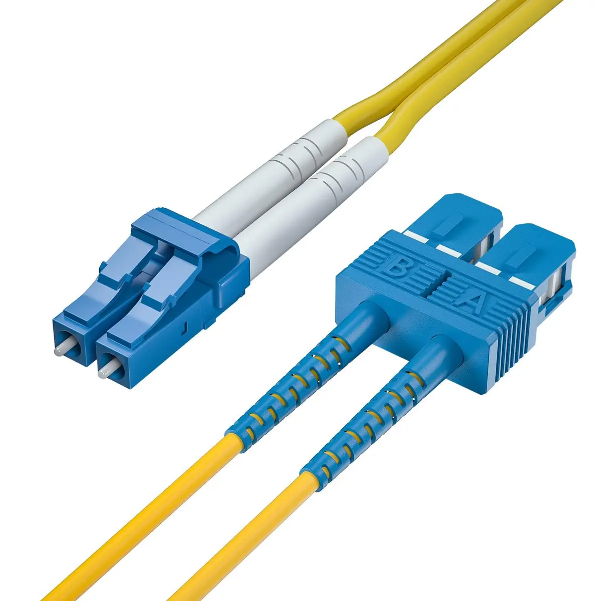 10Gtek Fiber Patch Cable - LC to SC OS2 1G/10G Singlemode Duplex 3m | High-Quality Cost-Effective Fiber Optic Cord - view 5