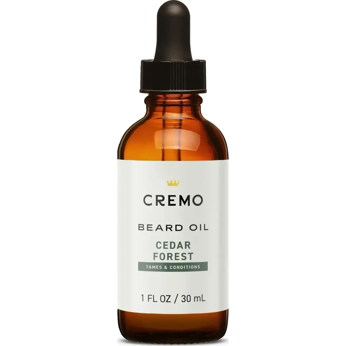 Cremo Beard Oil for Men, Cedar Forest, 29.57ml (1 Fl Oz) | Soothes Itchy Beards & Skin - main product image