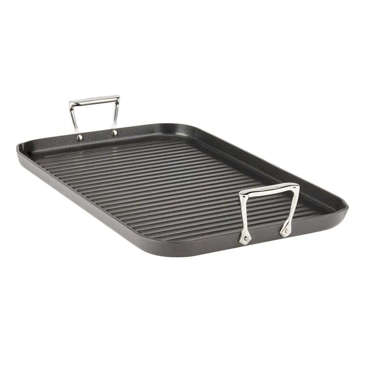 All-Clad HA1 Nonstick 13"x20" Double Burner Grill Pan | Professional Searing & Easy Cleaning - main product image