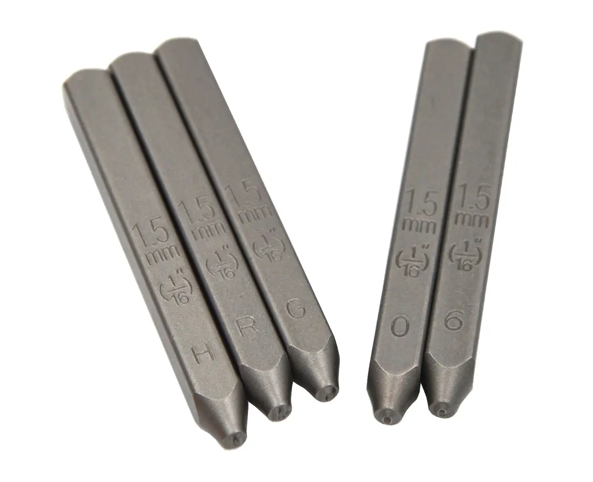 WKSTOOL Heavy Duty Steel Stamp Set 36pcs | Precise Metal & Leather Impressions, 1.5mm Letters & Numbers - view 9