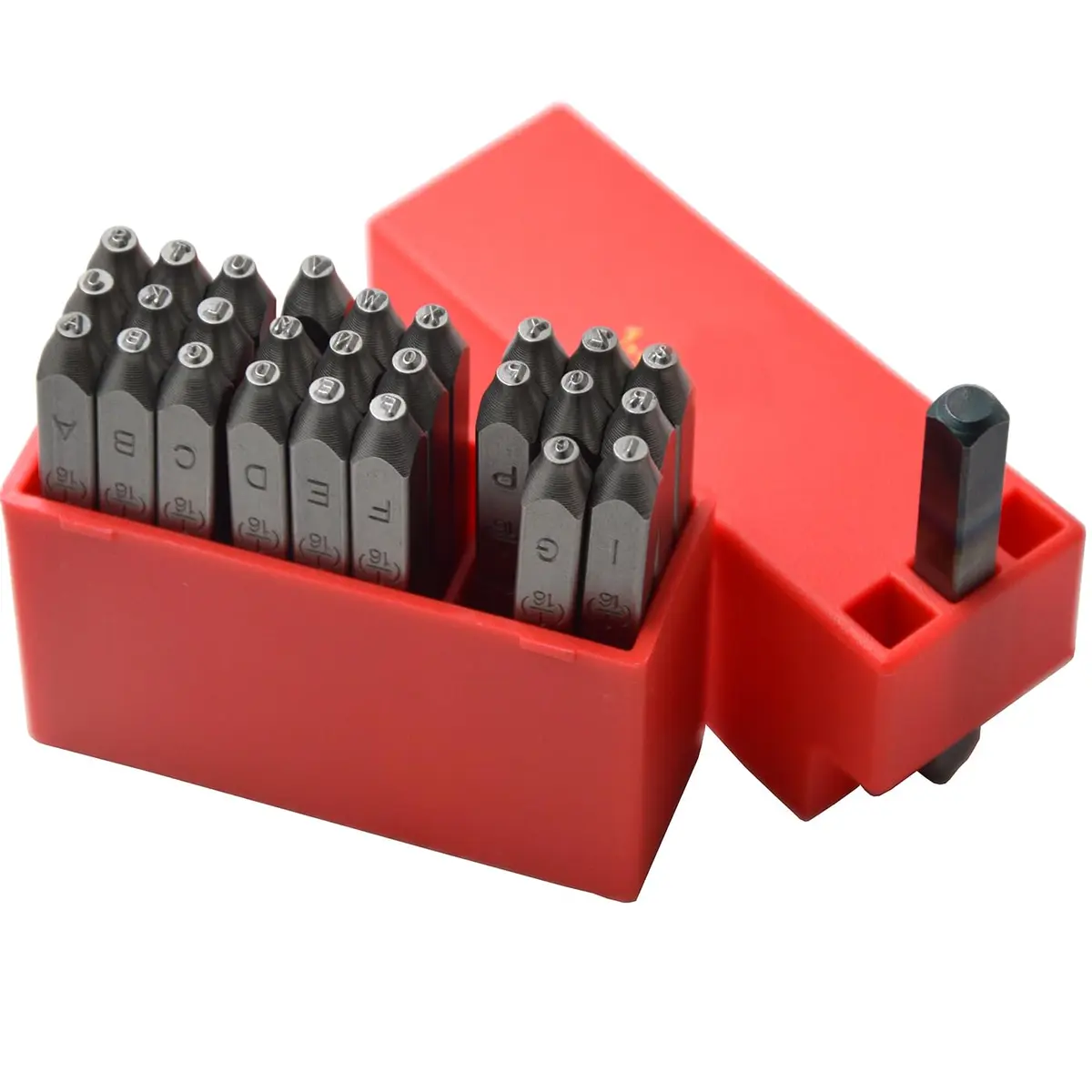WKSTOOL Heavy Duty Steel Stamp Set 36pcs | Precise Metal & Leather Impressions, 1.5mm Letters & Numbers - view 4