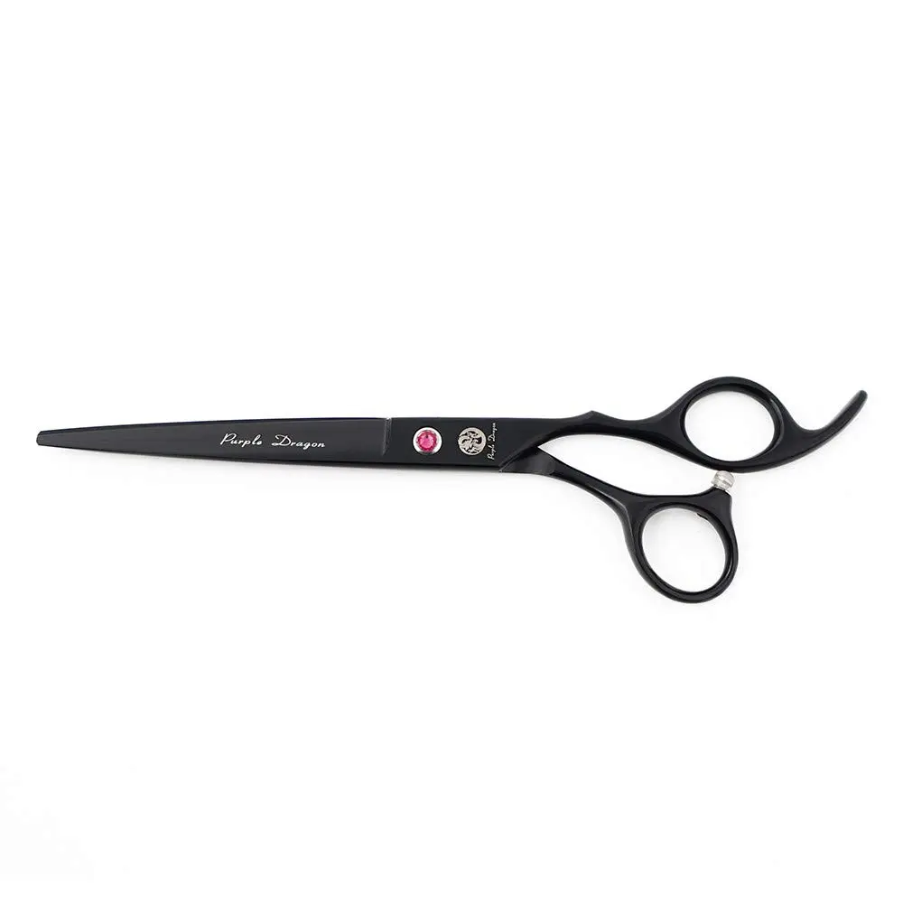 Purple Dragon Pet Grooming Scissors Set with Rhinestone Accent - Black | 7" Professional Pet Shears for Dogs & Cats - view 2