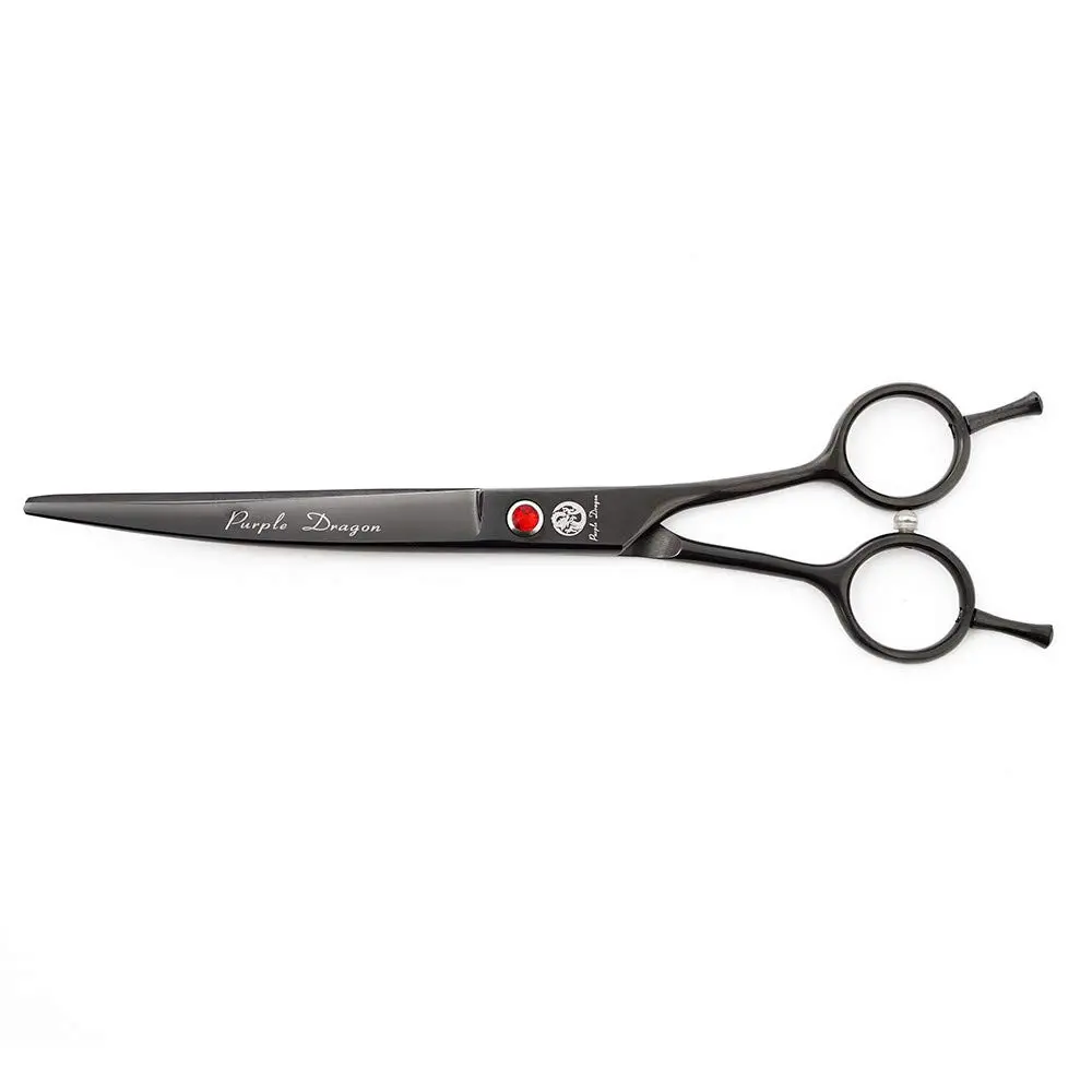 Purple Dragon Pet Grooming Scissors Set with Rhinestone Accent - Gray | 7" Stainless Steel Shears for Dogs & Cats - view 4