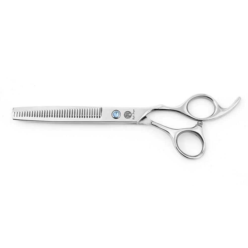 Purple Dragon Pet Grooming Scissors Set with Rhinestone Accent, 7" | Sharp, Durable, Professional - view 3